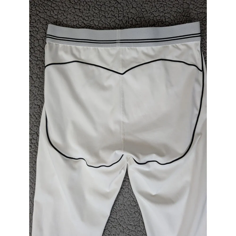 Alo Yoga Airbrush High-Waist Heart Throb Ankle Leggings XL White/Black